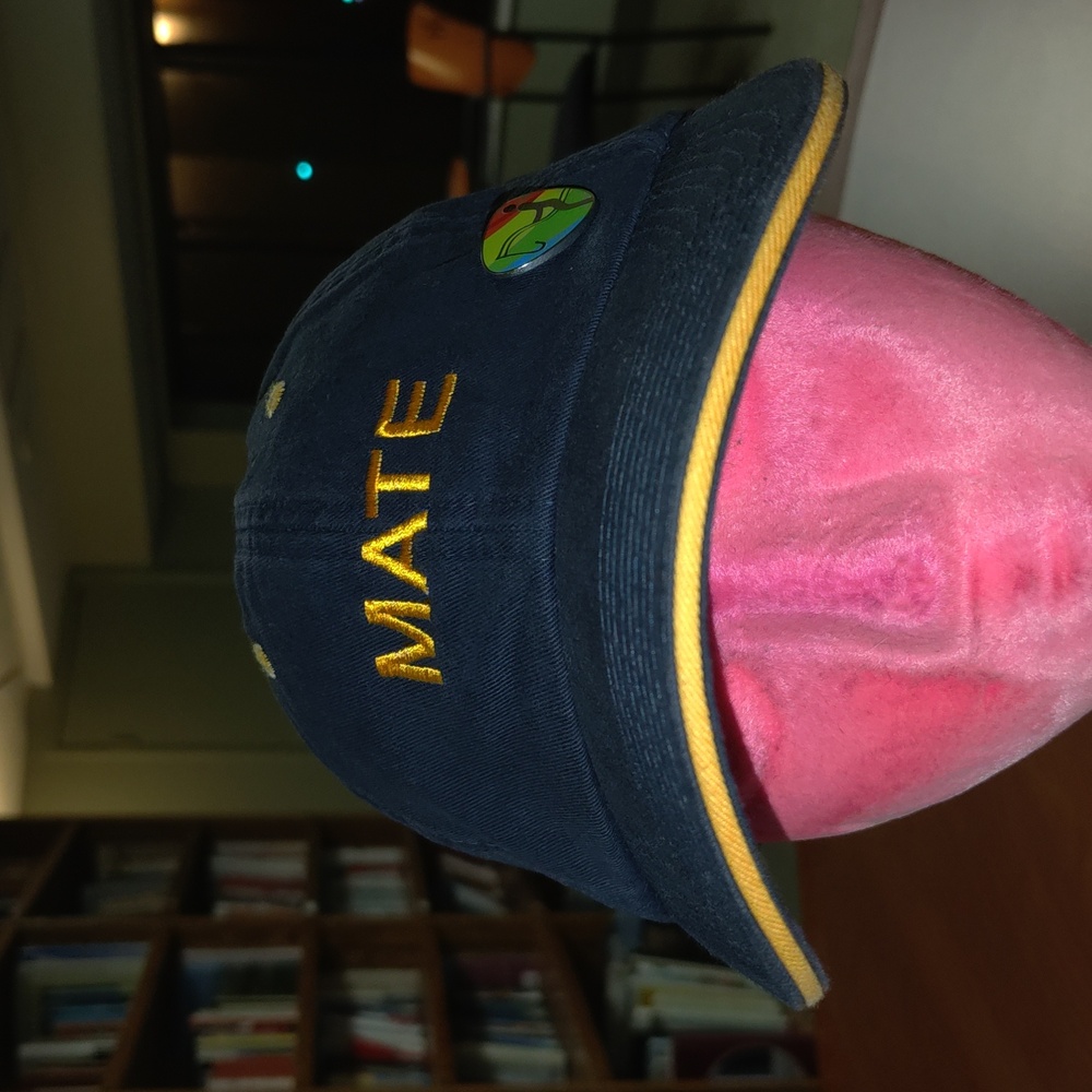 MATE Embroidered Logo Net Lined Strapback Hat Cap